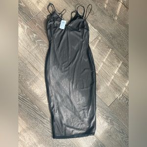 Black sheer dress